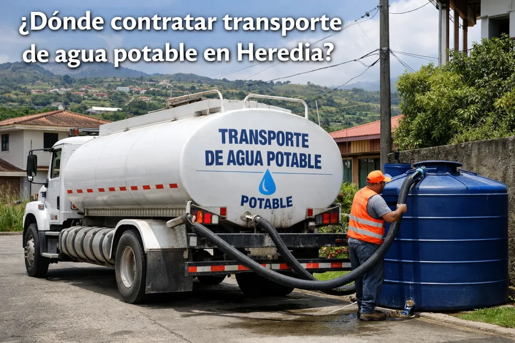 transporte de agua potable